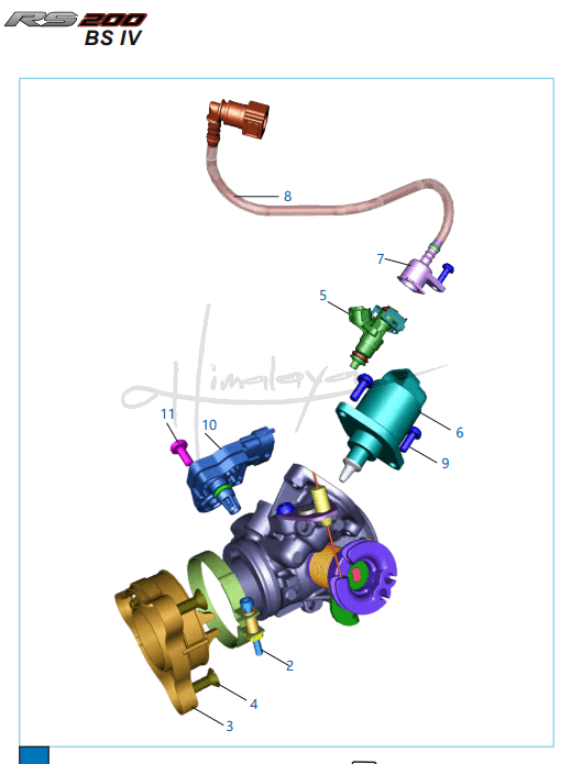 This is an image of Carburettor - Pulsar RS 200