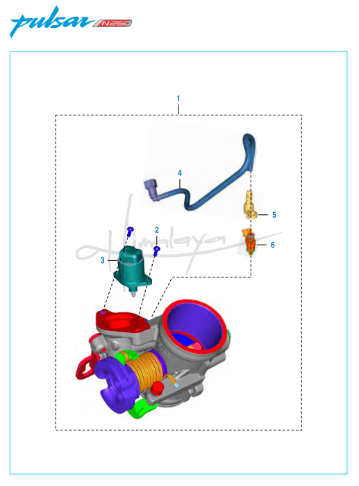 This is an image of Throttle Body - Pulsar N 250