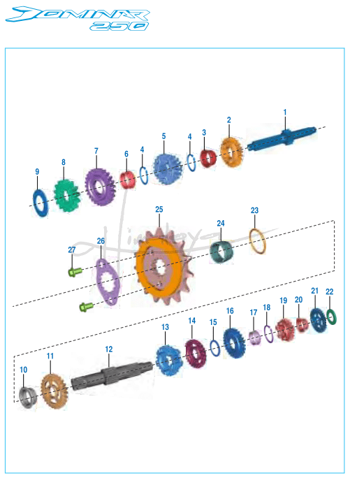 This is an image of Transmission - Dominar 250