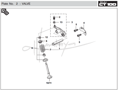 Valve - Boxer CT 100 KS/ES