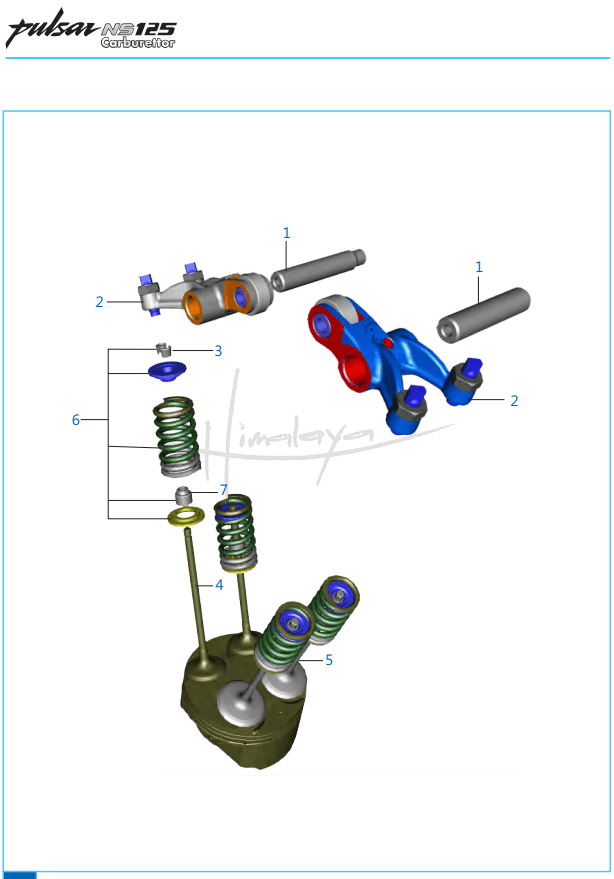 This is an image of Valve - Pulsar NS 125