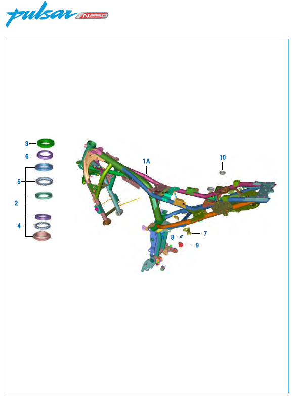 Frame Frame Fittings - Pulsar N 250